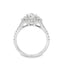 Round Brilliant Cut 1.00ct Diamond Double Halo Engagement Ring