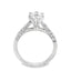 Round Brilliant Cut 0.91ct Diamond Engagement Ring with Diamond Shoulders