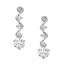Round Brilliant Cut Diamond Fancy Drop Earrings