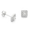 Princess Cut Diamond Halo Earrings
