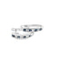 Round Brilliant Cut Sapphire & Diamond Channel Set Hoop Earrings