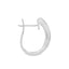 Round Brilliant Cut 7 Stone Channel Set Diamond Hoop Earrings