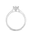 Round Brilliant Cut 0.51ct Diamond Engagement Ring with Diamond Shoulders