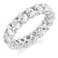 Oval Cut 4.50ct Diamond Full Hoop Eternity Ring