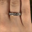 Round Brilliant Cut 1.01ct Diamond 7 Stone Half Hoop Eternity Ring