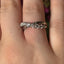 Round Brilliant Cut 0.91ct Diamond Crossover 9 Stone Eternity Ring