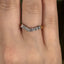 Round Brilliant Cut 0.56ct Diamond Wishbone 7 Stone Eternity Ring