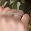 Round Brilliant Cut 1.05ct Diamond 7 Stone Wishbone Eternity Ring