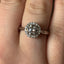 Lab Grown Round Brilliant Cut 1.01 Diamond With Diamond Halo
