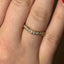 Round Brilliant Cut 0.52ct Diamond Wishbone Half Hoop Wedding Band