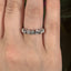 Round Brilliant Cut 1.11ct Diamond 7 Stone Half Hoop Eternity Ring