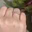 Round Brilliant Cut 1.09ct Diamond 5 Stone Half Hoop Eternity Ring