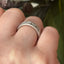 Princess & Baguette Cut 1.00ct Diamond Half Hoop Eternity Ring