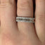 Round Brilliant & Baguette Cut 0.85ct Diamond Half Hoop Eternity Ring