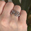 Round Brilliant Cut 1.50ct Diamond Bubble 9 Stone Eternity Ring
