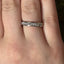 Princess Cut 1.01ct Diamond Half Hoop Eternity Ring