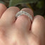 Round Brilliant Cut 0.91ct Diamond Crossover 9 Stone Eternity Ring