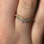 Round Brilliant Cut 0.30ct Diamond Curved Wedding Band