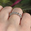 Round Brilliant Cut 0.91ct Diamond 7 Stone Half Hoop Eternity Ring