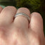 Princess Cut 1.01ct Diamond Half Hoop Eternity Ring