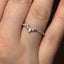 Round Brilliant & Pear Cut 0.35ct Diamond Shaped Wedding Band