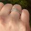 Baguette Cut 1.00ct Diamond Half Hoop Eternity Ring