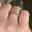 Round Brilliant Cut 0.75ct Diamond Half Hoop Eternity Ring