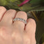 Round Brilliant Cut 1.11ct Diamond 7 Stone Half Hoop Eternity Ring