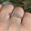 Round Brilliant Cut 0.68ct Diamond 5 Stone Half Hoop Eternity Ring