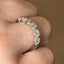Pear Cut 1.00ct Diamond 5 Stone Eternity Ring