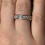 Princess & Baguette Cut 1.00ct Diamond Half Hoop Eternity Ring
