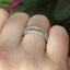 Round Brilliant & Baguette Cut 0.85ct Diamond Half Hoop Eternity Ring