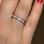 Baguette Cut 0.33ct Diamond Half Hoop Wedding Band