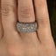 Round Brilliant Cut 1.90ct Diamond Pave Set Half Hoop Eternity Ring