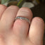 Round Brilliant Cut 0.50ct Diamond Wishbone Eternity Ring