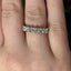 Princess Cut 1.52ct Diamond 7 Stone Eternity Ring