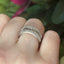 Round Brilliant & Baguette Cut 2.02ct Diamond Half Hoop Eternity Ring