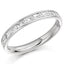 Baguette Cut 0.50ct Diamond Half Hoop Wedding Band