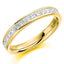 Princess Cut 0.75ct Diamond Half Hoop Eternity Ring