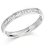 Baguette Cut 0.33ct Diamond Half Hoop Wedding Band