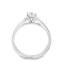 Round Brilliant Cut 0.50ct Diamond Engagement Ring with Diamond Shoulders