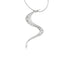 Round Brilliant Cut Diamond S Shape Pendant