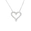 Round Brilliant Cut Diamond Heart Pendant