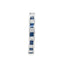 Princess Cut Sapphire & Diamond Full Hoop Eternity Ring