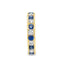 Round Brilliant Cut Sapphire & Diamond Full Hoop Eternity Ring