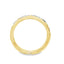 Round Brilliant Cut Sapphire & Diamond Half Hoop Eternity Ring