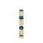 Round Brilliant Cut Sapphire & Diamond Full Hoop Eternity Ring