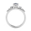 Lab Grown Oval Cut 2.50ct Diamond Engagement Ring with Diamond Shoulders