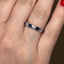 Round Brilliant Cut Sapphire & Diamond 7 Stone Eternity Ring