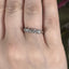 Round Brilliant Cut 0.68ct Diamond 5 Stone Half Hoop Eternity Ring